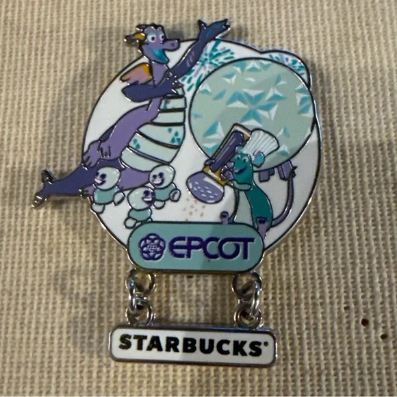 EPCOT x Starbucks Collectible Pin - Figment - Picture 1 of 2